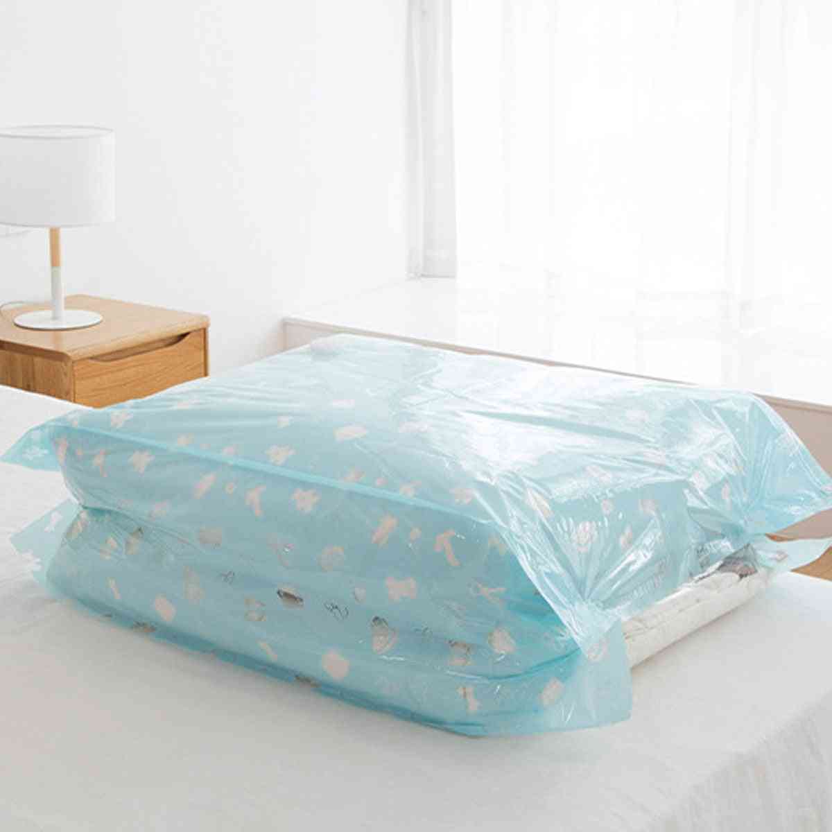 Gjenbrukbare og plassbesparende vakuumoppbevaringsposer for klær, sengetøy og dyner med pakning