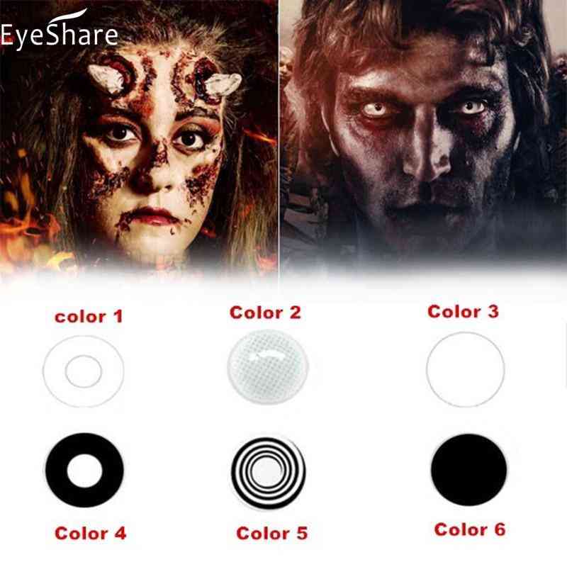 Halloween Cosplay farbige Kontaktlinse für Augen kosmetische Kontaktlinsen Augenfarbe jährliche Verwendung