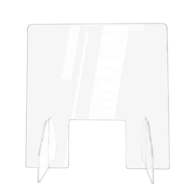 акрилен щит за кихане - ясна страна за приемане на съвършенство, продаващ брояч напръскан uv cut прозрачен екран за защита на височина