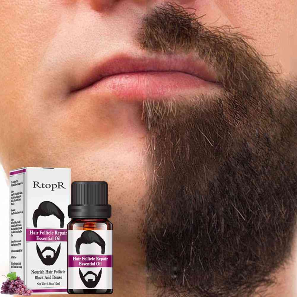 Professional Men Beard Growth Enhancer Essential Oil For Facial Nutrition Moustache Grow