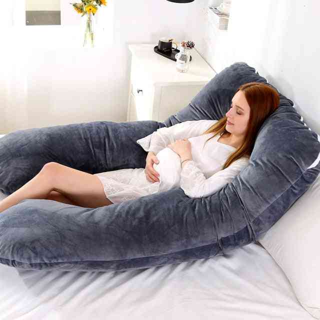 Almohada de apoyo para dormir en forma de u para mujeres embarazadas - almohadas corporales de maternidad - 40x25cm