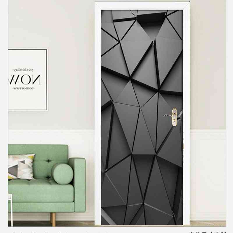 3D falfestmény diy ajtó matricák nappali, hálószoba, lakberendezés - poszter PVC öntapadó vízálló kreatív ajtó matrica matricák