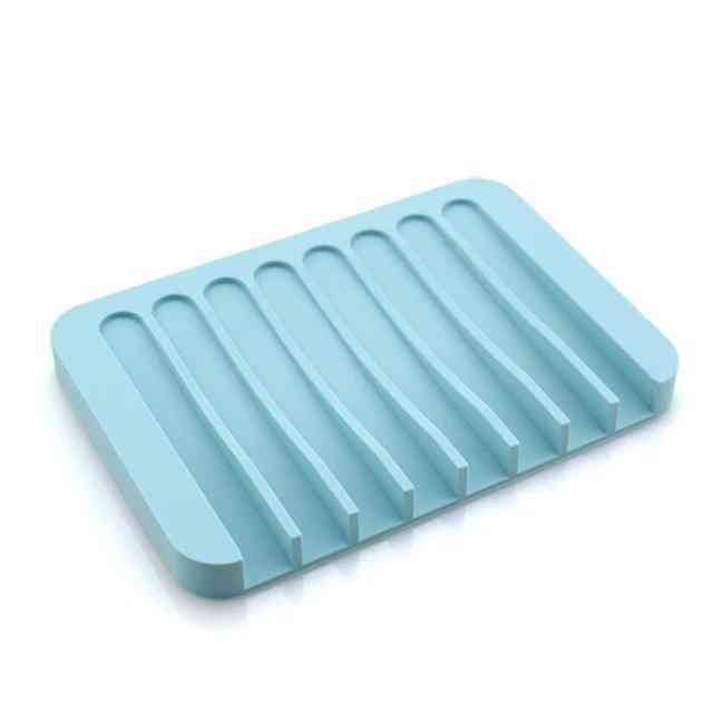 Anti Skidding Silicone Flexible Soap Trays, Dishes For Home, Bathroom