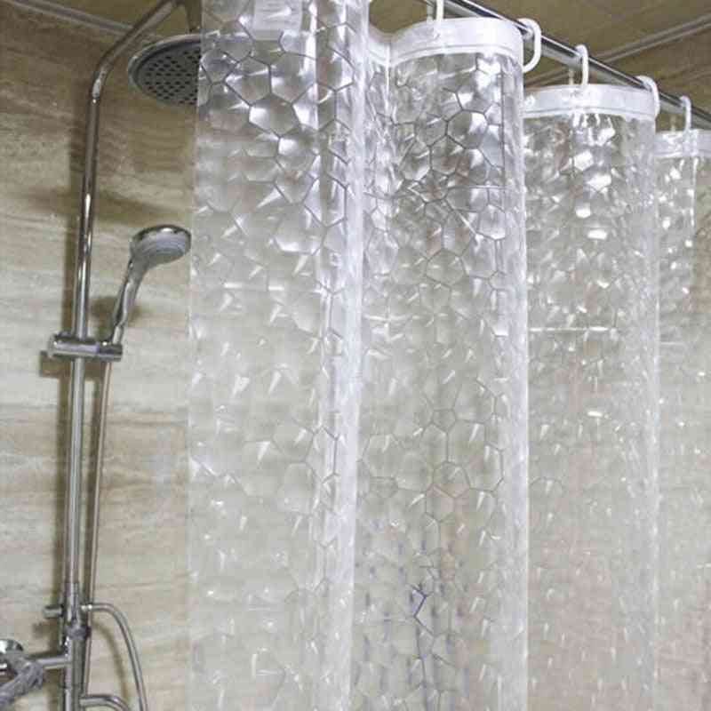 Wasserdichter 3d Duschvorhang mit 12 Haken, die für Badezimmer baden