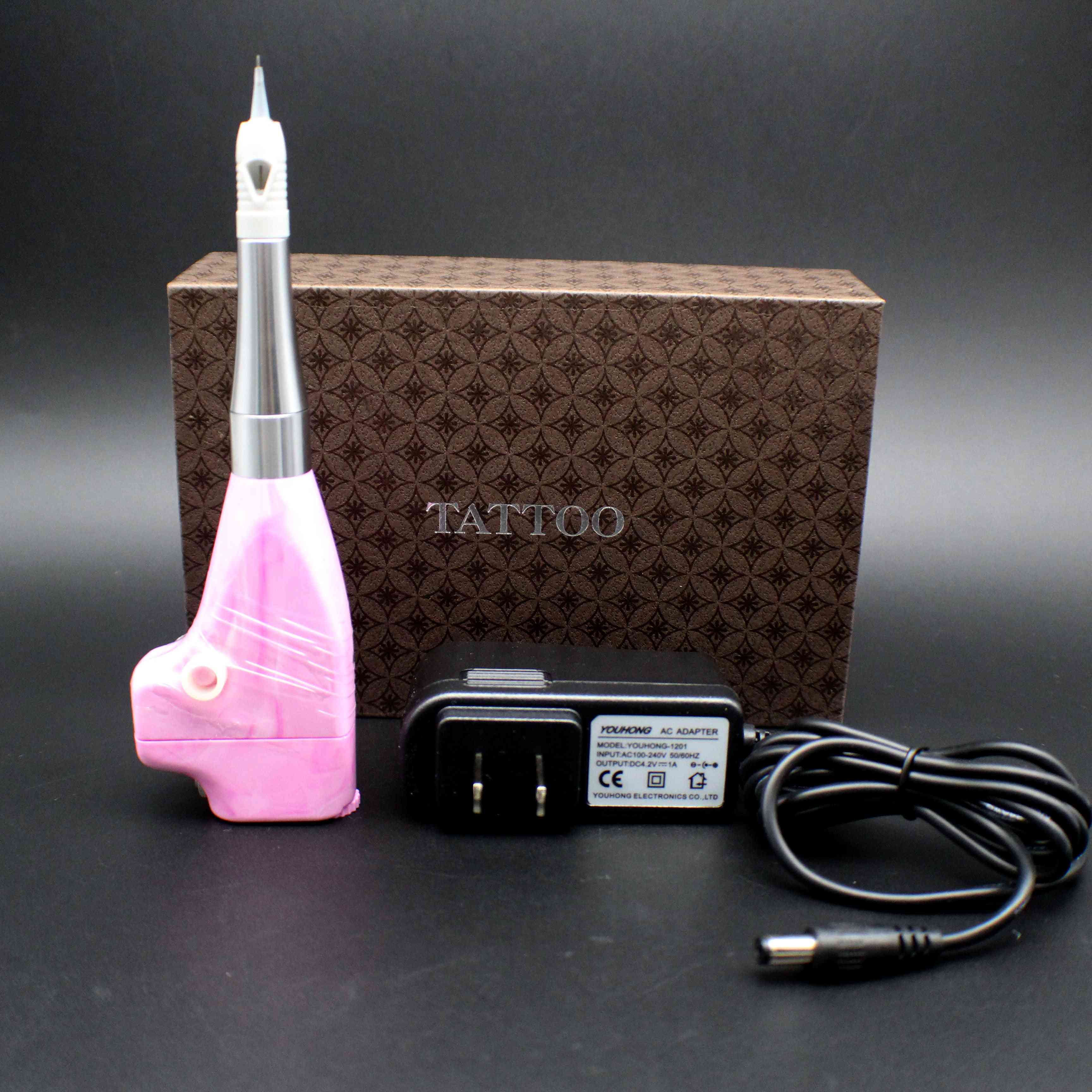 Permanent Makeup Tattoo Machine Wireless Using Pen Set For Eyebrow , Lips Shading With Cartridge Needles