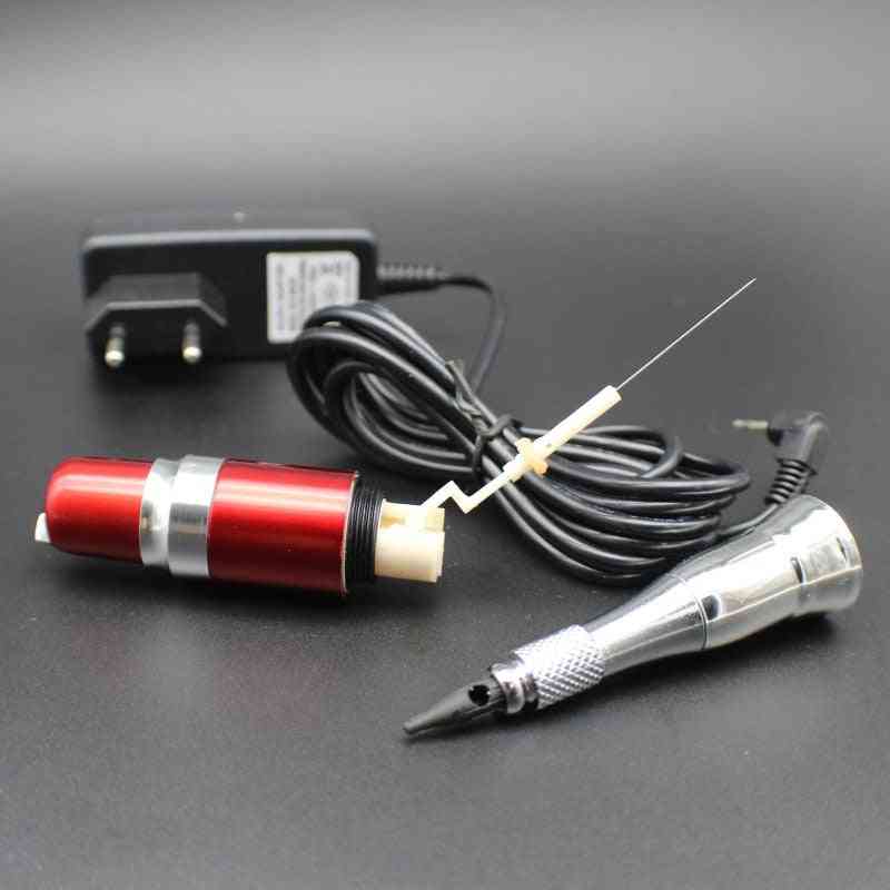Permanent Makeup Pen Rotary Tattoo Machine Gun With Ac Adapter Rca Connector For Tattoo Eyebrow/ Lip/ Eyeliner