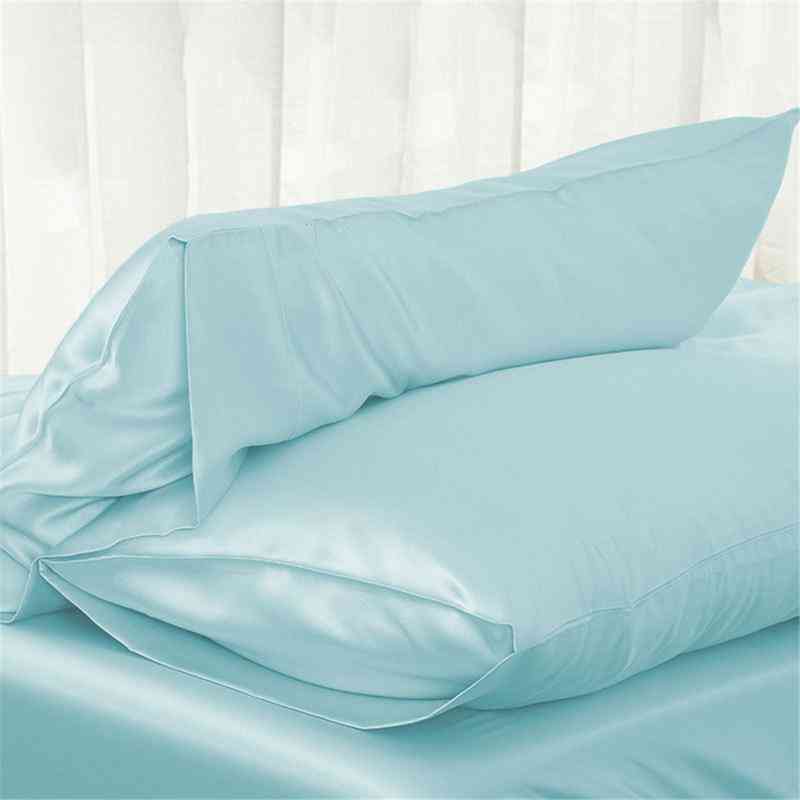 Glatte Seide Satin Kissenbezug Bettwäsche für zu Hause