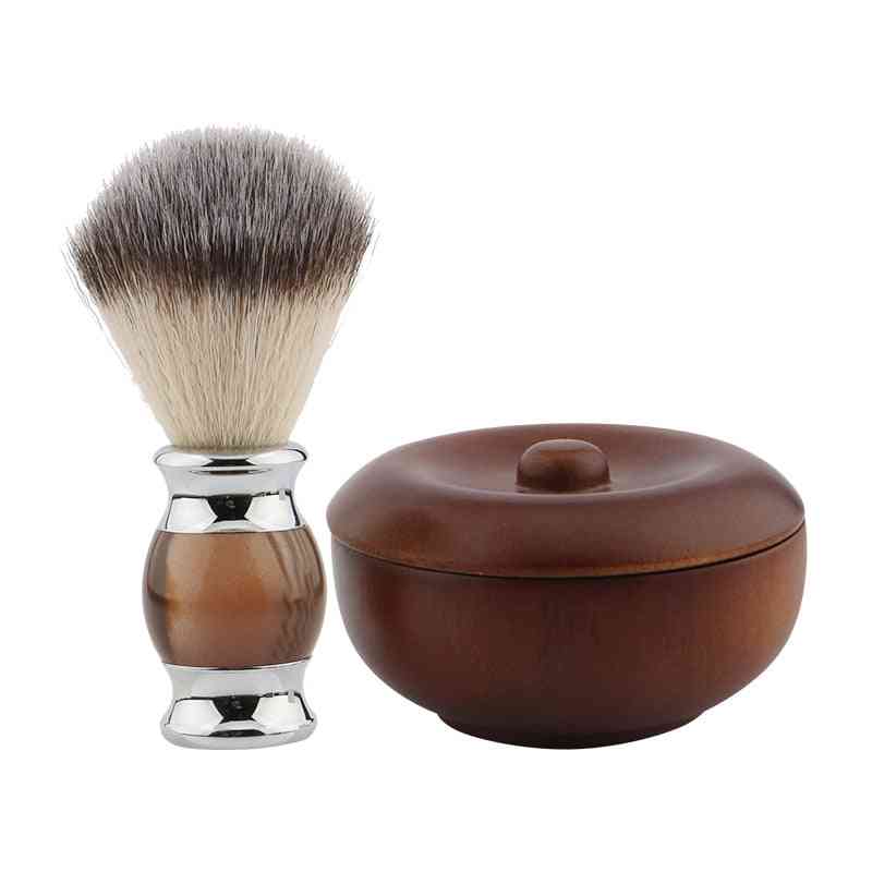 Kecsketej borotválkozó szappan natúr tölgyfából készült tál
