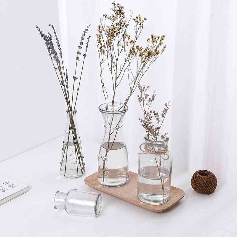 Eenvoudige creatieve glazen hydrocultuur planten vaas - huis decoratieve tafel transparante bloemenvaas
