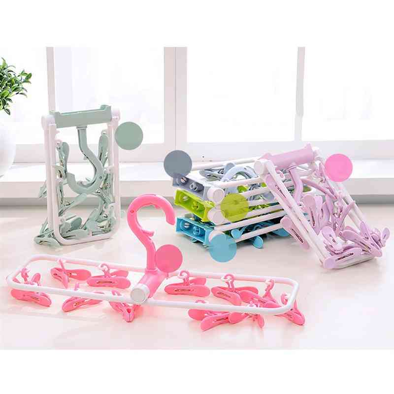 Foldable Clothes Drying Rack - Portable Laundry Hanger, Dry Drip For Travel