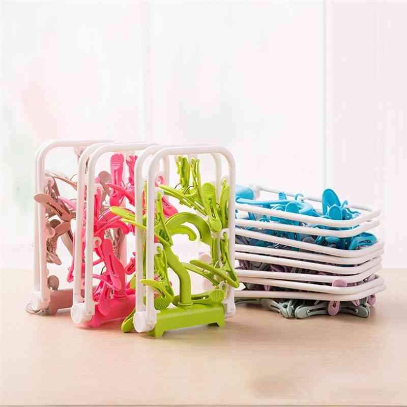 Foldable Clothes Drying Rack - Portable Laundry Hanger For Travel