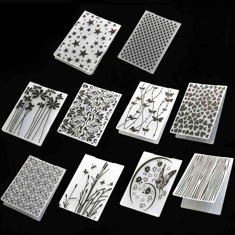 Plastic Template Craft Card Making Paper Cards - Photo Album, Wedding Decoration Scrapbooking Embossing Folder