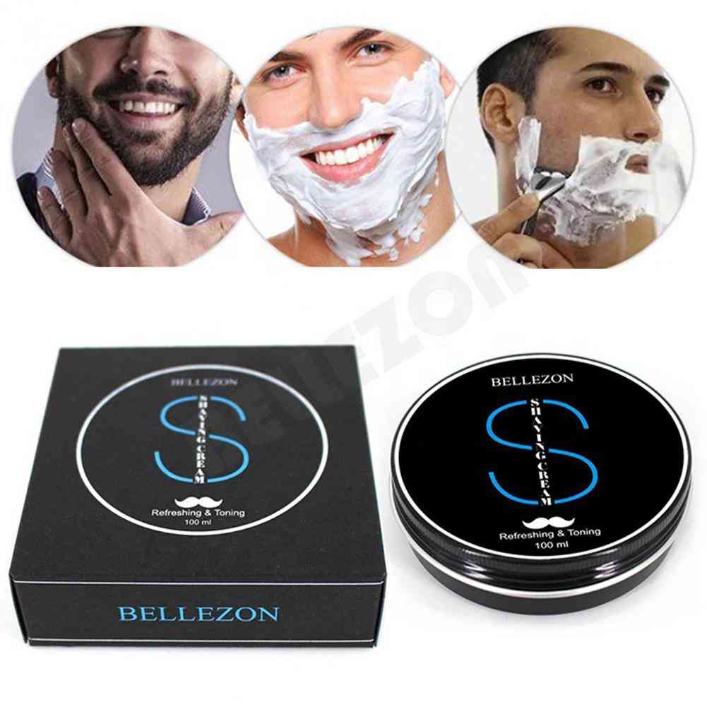 Men Soft Shaving Soap Cream Anti Allergy Beard