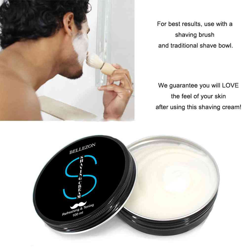 Men Soft Shaving Soap Cream Anti Allergy Beard