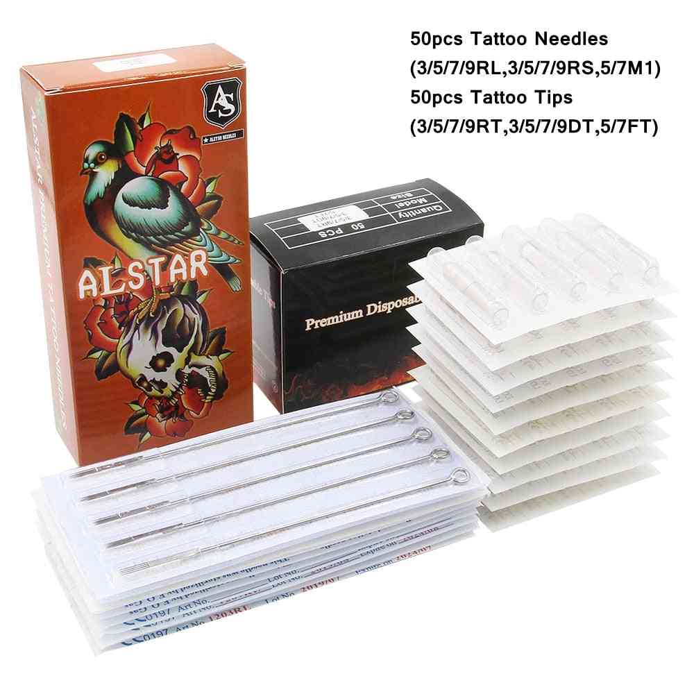 Disposable Mixed Tattoo Needles Assorted Sterilized Disposable Tattoo Tips