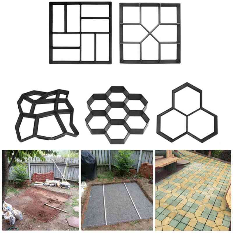 Diy- Plastic Mold For Manually Paving Cement Brick