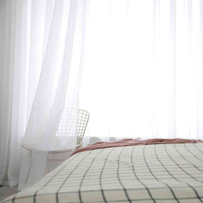 Tende moderne trasparenti per soggiorno - finestra trasparente per la camera da letto