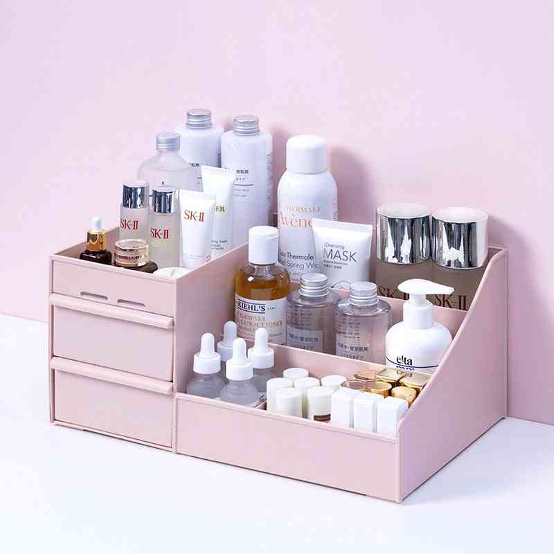 Caixa de armazenamento organizador de maquiagem de grande capacidade para cosméticos