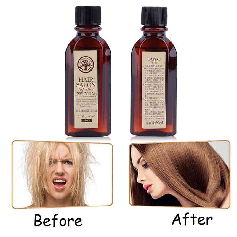 Aceite esencial para el cuidado del cabello de argán de Marruecos - nutre el cuero cabelludo repara el tratamiento del cabello dañado