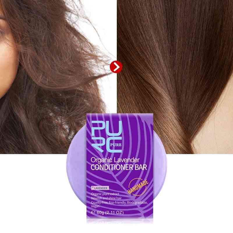 Handmade Lavender Hair Conditioner Bar - Deep Organic Hair Conditioner Soap