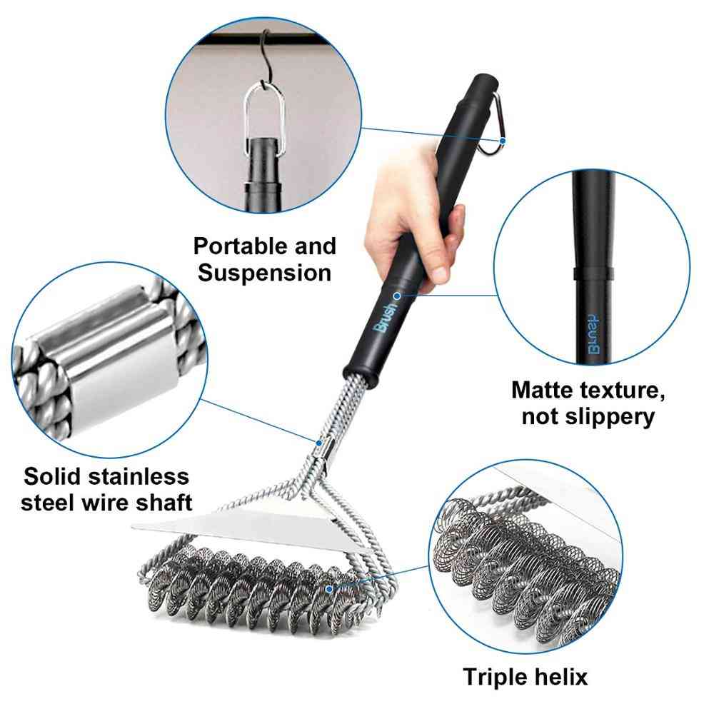 Grill Brush And Scraper, Best Bbq Cleaner, Perfect Tools For All Types