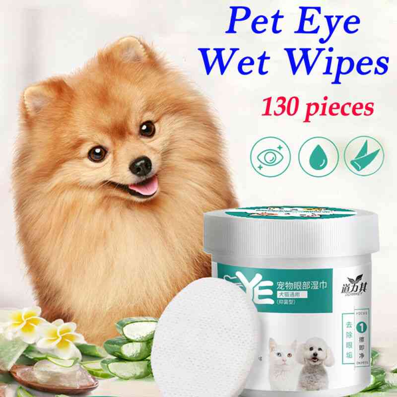 Pet Eye Wet Wipes Dog Cat Pet Cleaning Wipes Grooming Tear Stain Remover Clean Wet Towel