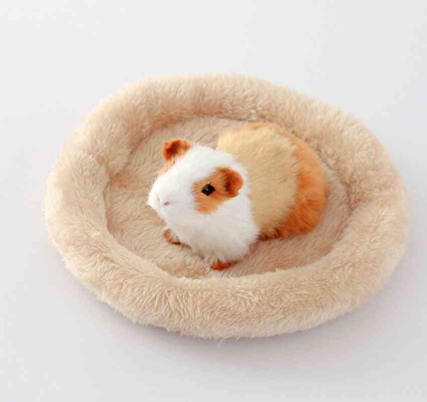 Pet Hamster Sleeping Bed Dog Soft Fleece Guinea Pig Bed Winter Pet Supplies, Small Animal Cage Mat