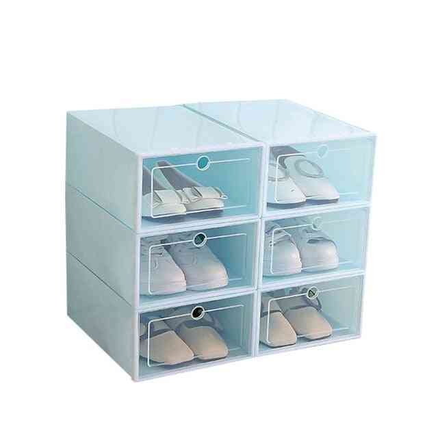 Organizzatore del cassetto della scatola di scarpe 1pcs - divisore/organizzatore del cassetto delle scarpe fai da te per la casa, scatola di scarpe pieghevole in plastica