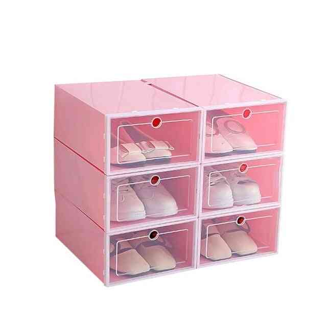 Organizzatore del cassetto della scatola di scarpe 1pcs - divisore/organizzatore del cassetto delle scarpe fai da te per la casa, scatola di scarpe pieghevole in plastica
