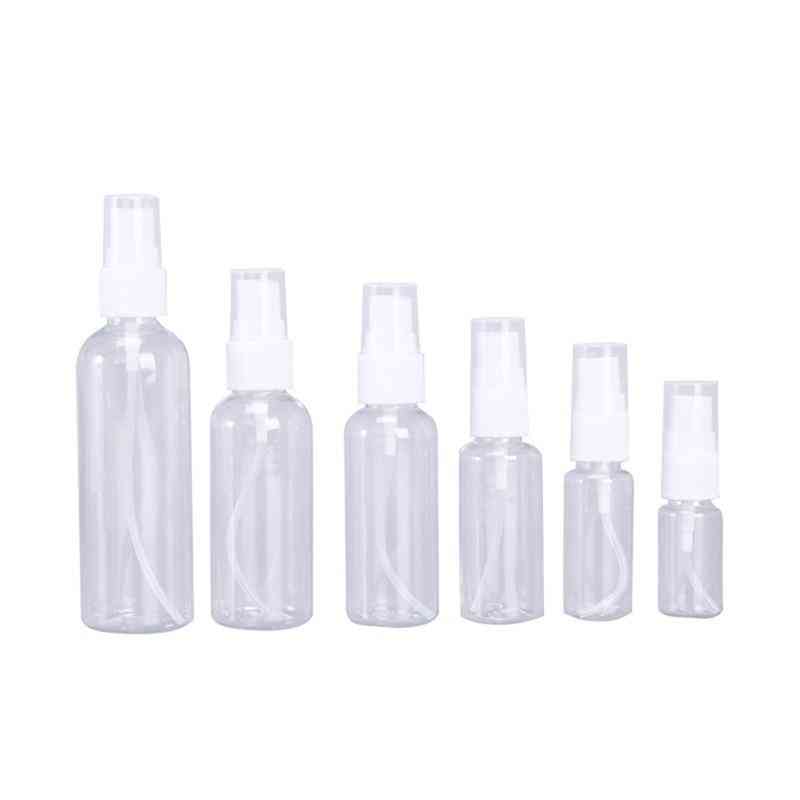Transparent, Plastic Mini Refillable Spray Bottles