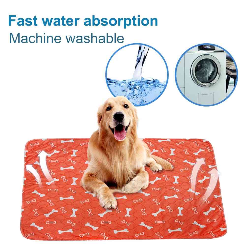 Kæledyrs sengemåtte vandtæt genanvendelig seng urinpude hvalp hurtigt absorberende pude tæppe til kæledyrstræning - 3 / 40x60cm