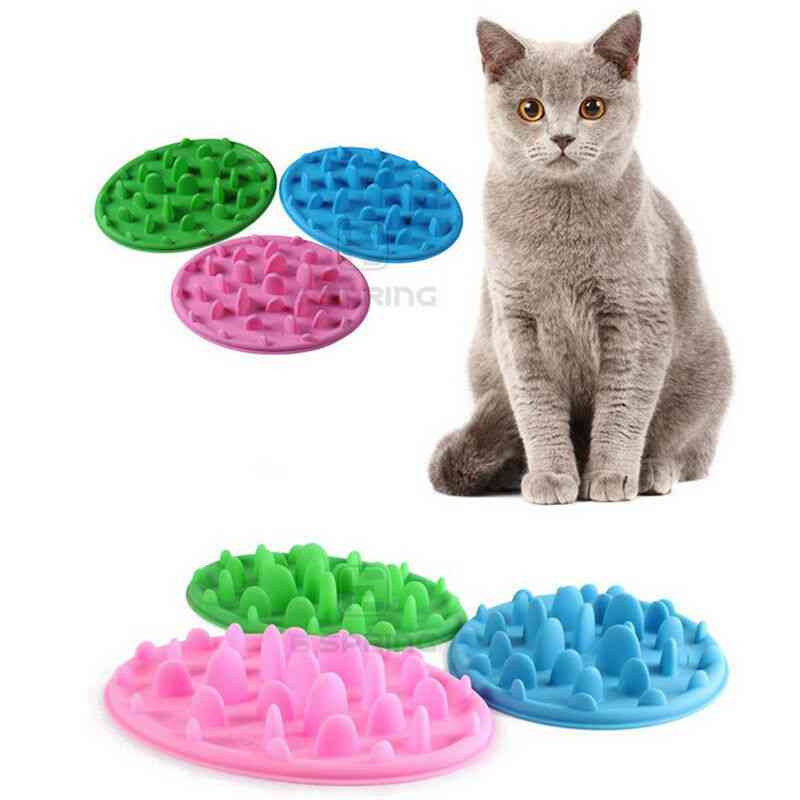 Interaktywny podajnik trawienia miska na karmę dla zwierząt domowych puzzle powolne jedzenie anty dławik interaktywny podajnik powolnego karmienia dla psów i kotów - 1