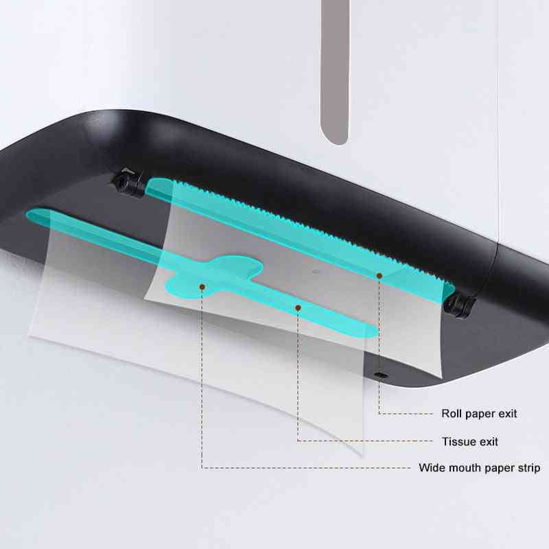 Dispensador de papel higiênico para casa portátil à prova d'água de parede com caixa de papel higiênico - suporte para papel higiênico de banheiro