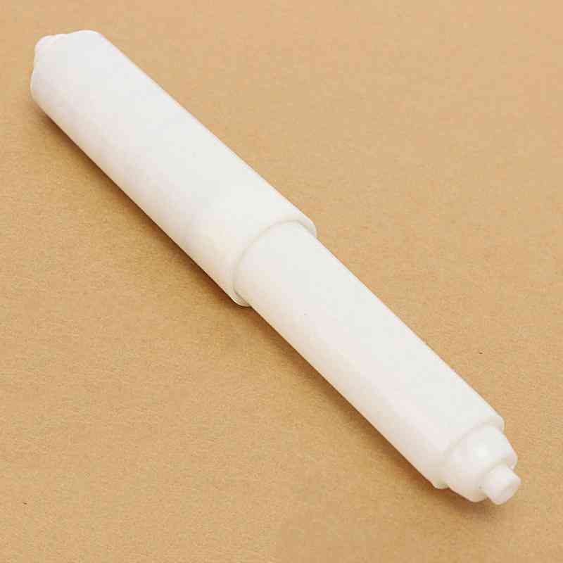 15 cm belo plastično držalo za toaletni papir z vložkom v vreteno z vretenom