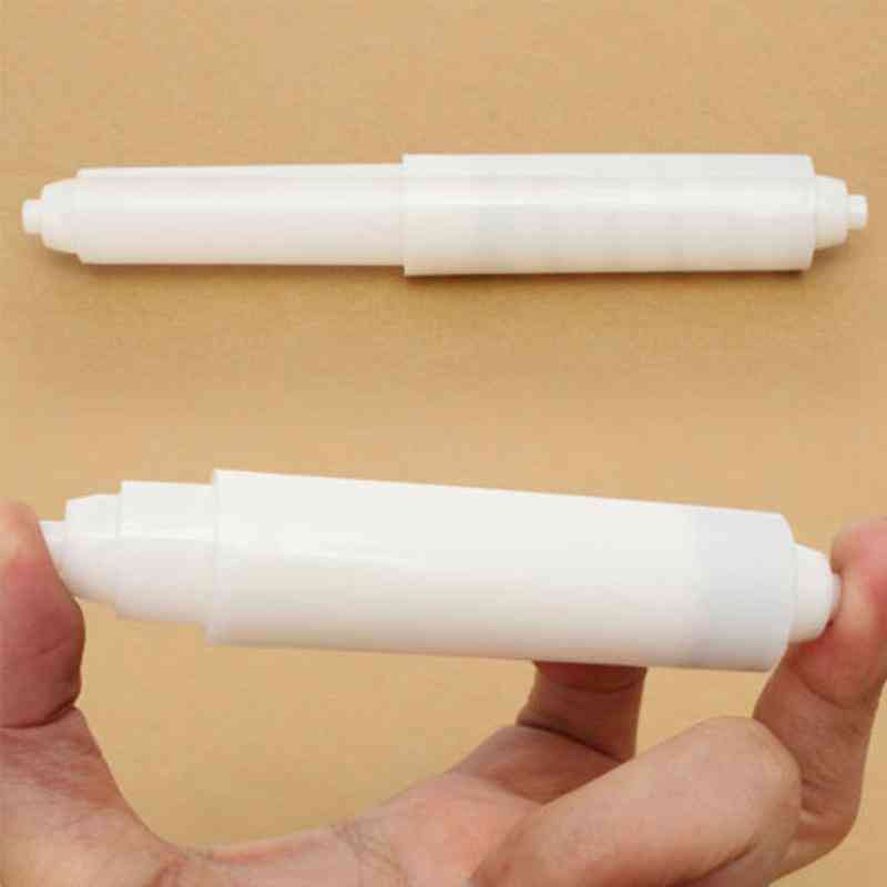 15cm White Plastic Replacement Toilet Paper Roll Holder Wc Roller Spindle Loaded Insert