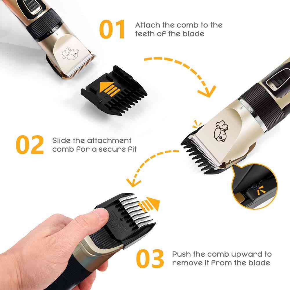 Electrical Dog Hair Trimmer Usb Charging Clipper- Rechargeable  Remover Grooming Machine