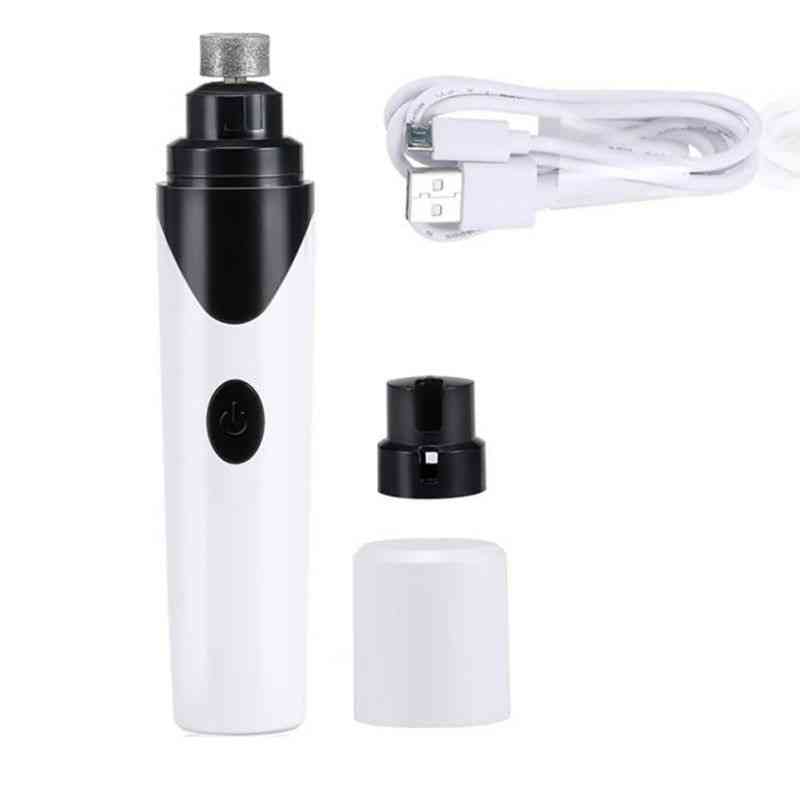 Electric Pet Nail Grinder-usb Charged, Painless Polishing-grooming Trimmer