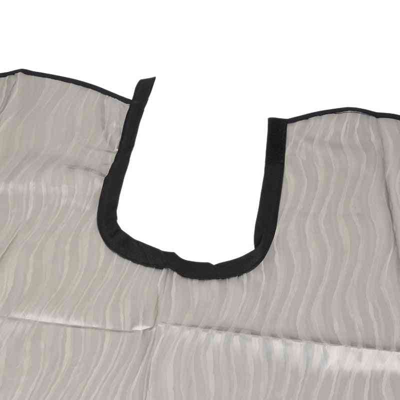 Nepremokavý antistatický šampónový plášť na šál - nastaviteľné zapínanie na krk, skladací strihací plášť