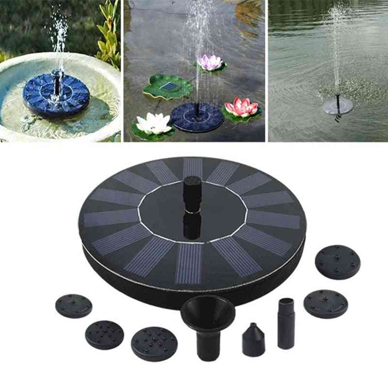 7v Solar Fountain Watering Power Solar Pump - Pool, Pond Submersible Waterfall Floating Solar Panel Water Fountain For Garden