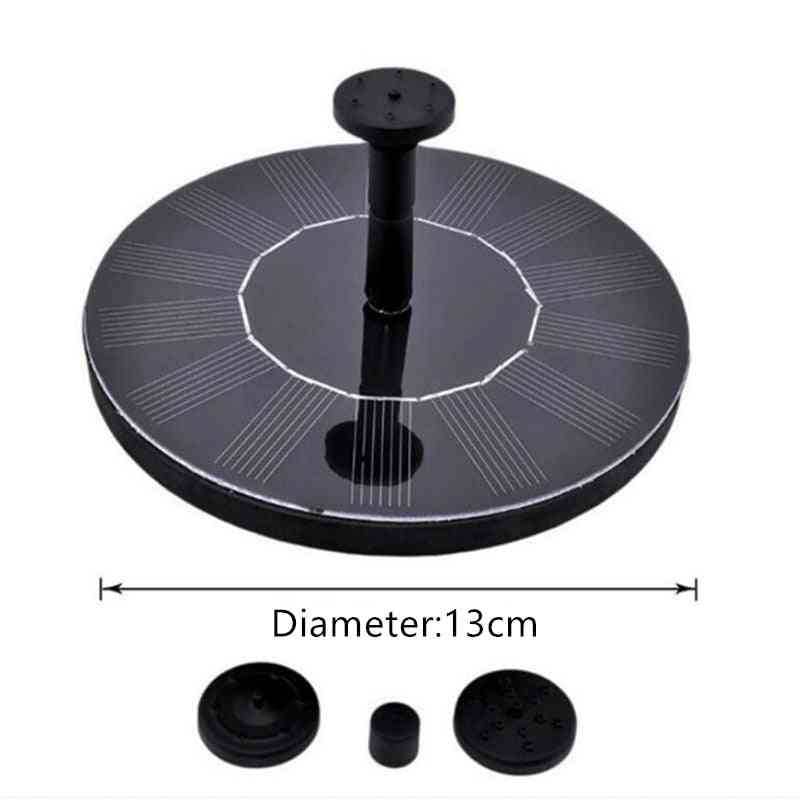 7v Solar Fountain Watering Power Solar Pump - Pool, Pond Submersible Waterfall Floating Solar Panel Water Fountain For Garden