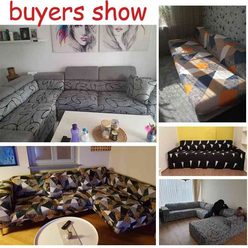 Stretch Sofa Cover, Slipcovers, Elastic For Different Shape Sofa Loveseat Chair & L-style Sofa Case