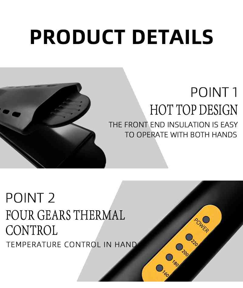 Ioniionic Flat Iron, Hair Straightener-4 Gear Temperature Adjustment