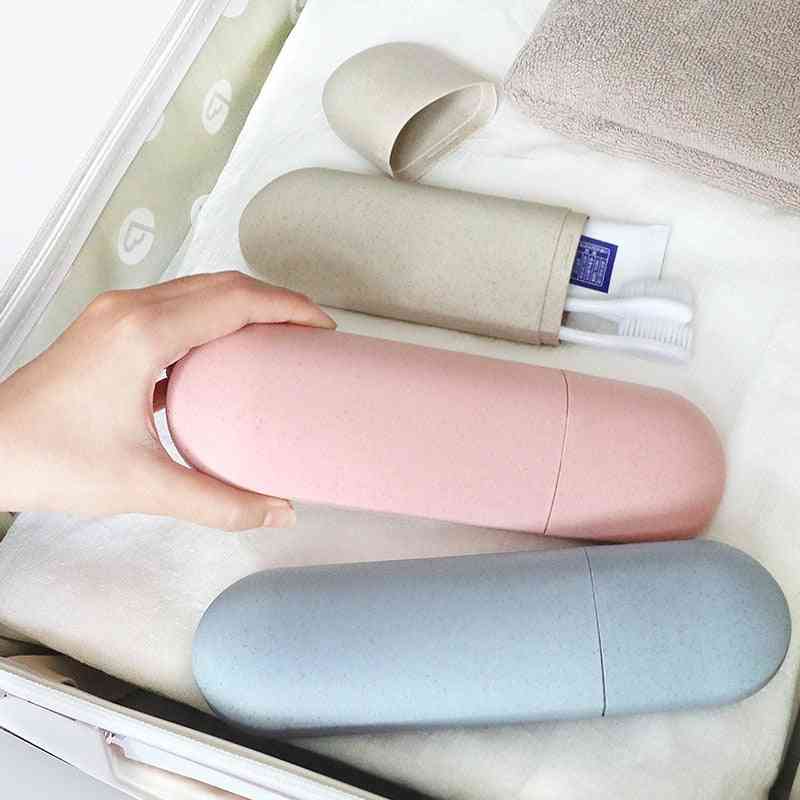 Portable Toothbrush Holder For Travel - Capsule Case Organiser For Cosmetic