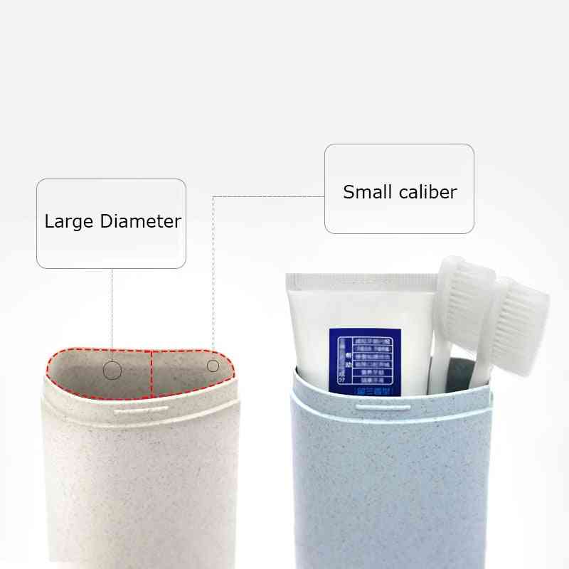 Portable Toothbrush Holder For Travel - Capsule Case Organiser For Cosmetic