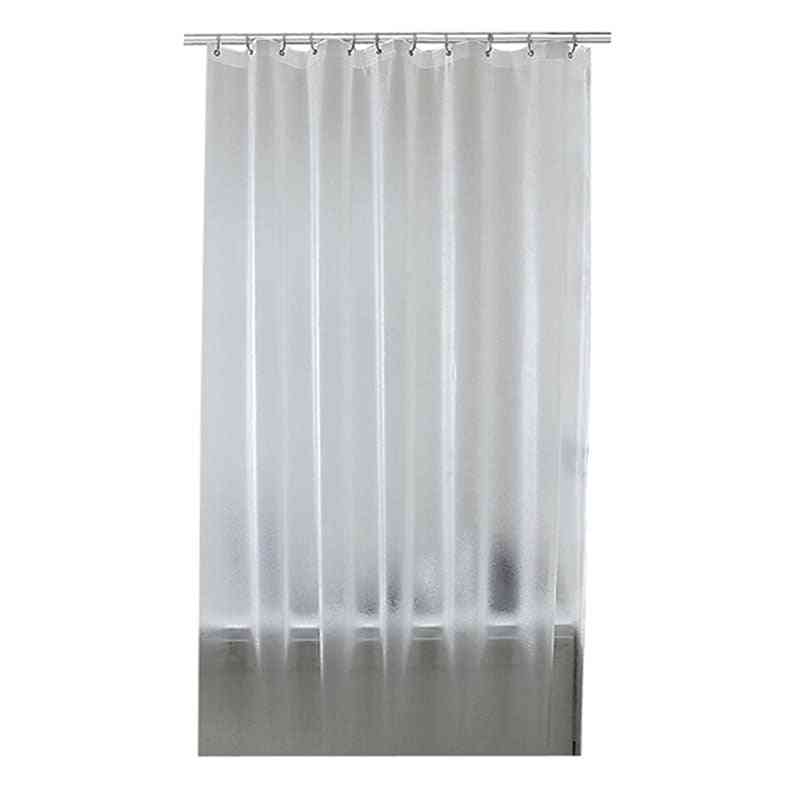 Nordic Plastic Waterproof Shower Curtain Translucent Thickened Bath Curtains Frosted Atmosphere Partition Curtain Modern