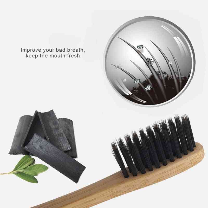 Bamboo Wooden Handle Toothbrush With Soft And Eco Friendly Bristles