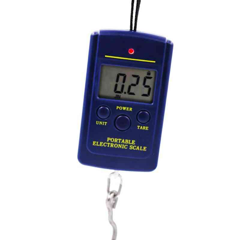 Portable Mini Electronic Digital Scale - Hanging Fishing Pocket Weight Balance Steelyard