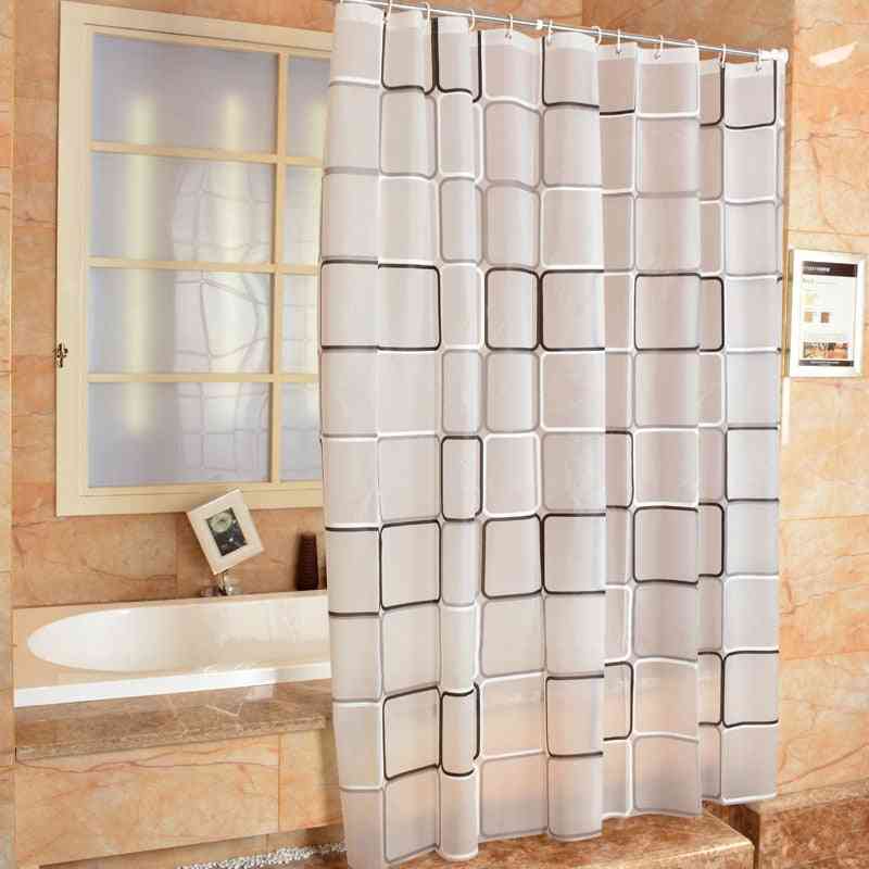 Kylpyhuoneen suihkuverho - kolmiulotteinen vedenpitävä, homeen verho