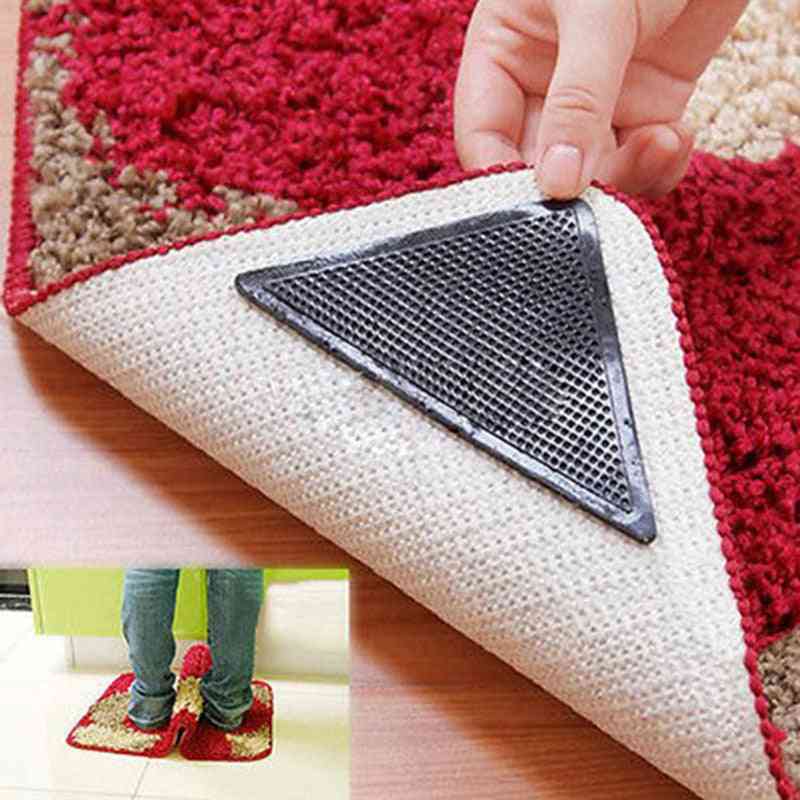 Reusable Washable Silicone Grip Slip Stickers For Bathroom Rugs And Mat