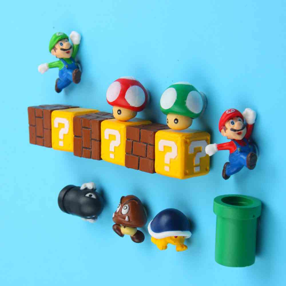 3d Super Mario Bros Fridge Magnets